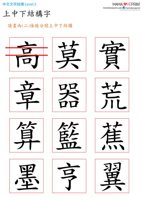 上角結構|中文字結構知識